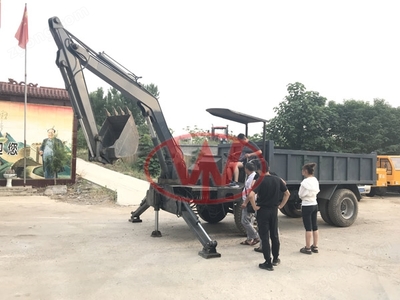 常州四不像四驱随车挖机挖斗容量与挖机油缸解析