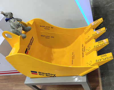 山钢高品质耐磨钢产品亮相上海宝马工程机械展 挖机挖斗的新突破